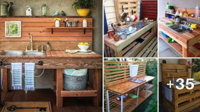 35 Ideas for “Outdoor Sink” Made of Reclaimed Wood With a Low Budget