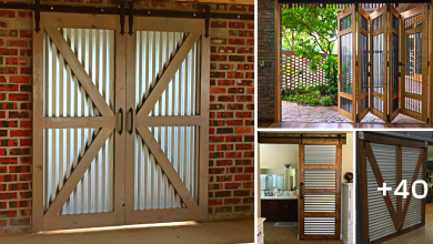 40 Cool “Corrugated Metal Door” Ideas to Give Your Home a Unique Character