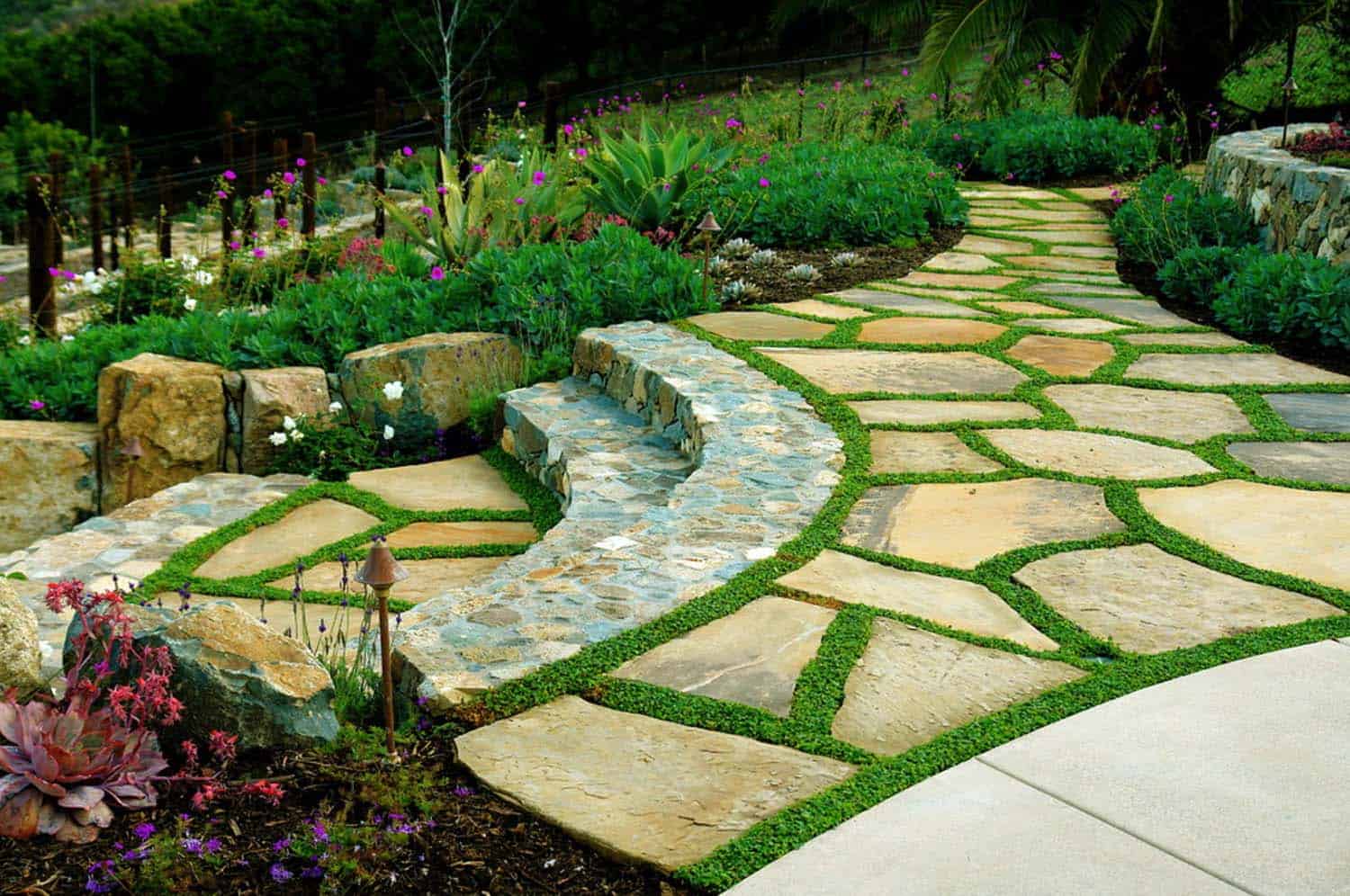 Garden Stone Pathway Ideas-03-1 Kindesign